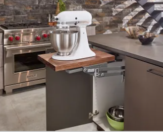 Aging in Place Remodeling Wichita KS kitchen remodeling stand mixer lift shelf
