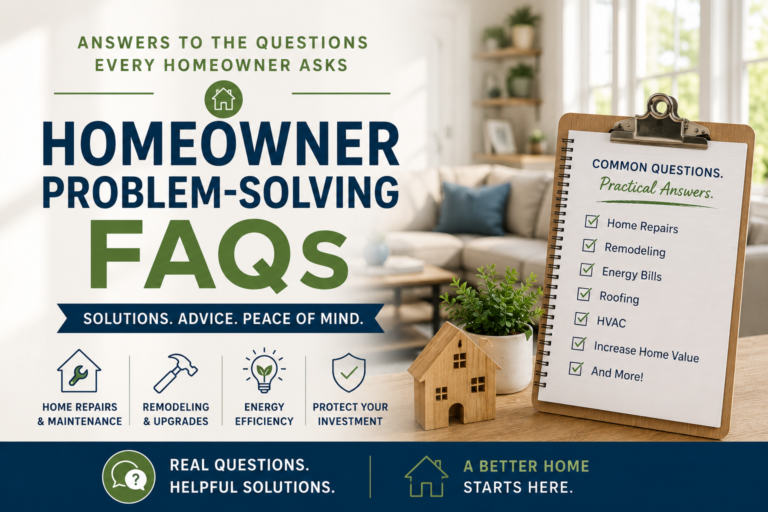 Homeowner Problem Solving FAQs