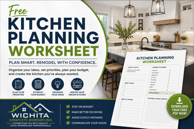 Free Kitchen Planning Worksheet